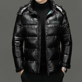 Glossy Men's Thickened Warm-keeping And Cold-proof Casual Cotton-padded Jacket